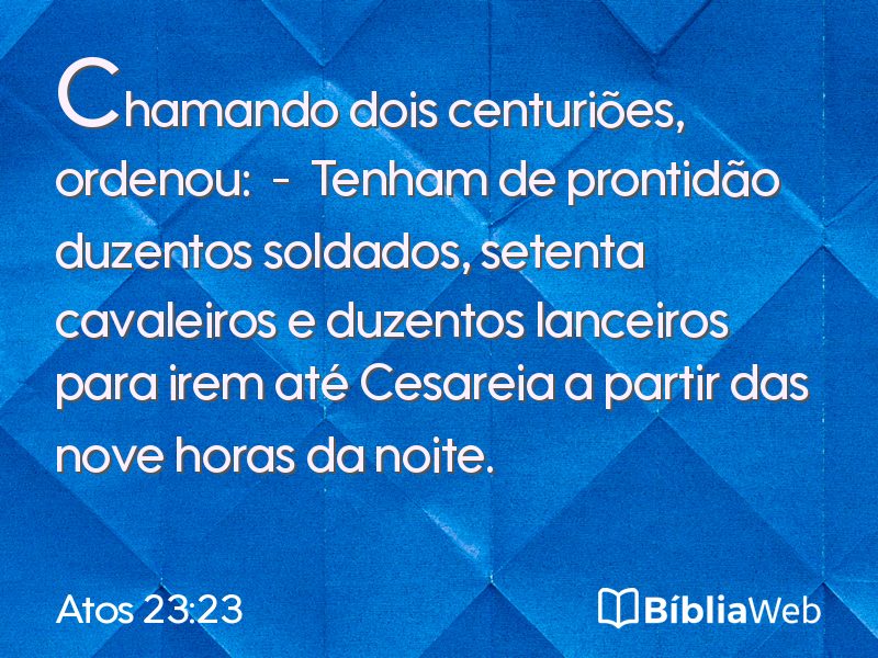 Atos 23:23 em imagem para compartilhar