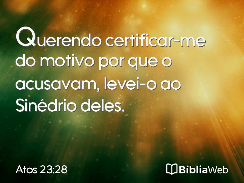 Atos 23:28 em imagem para compartilhar