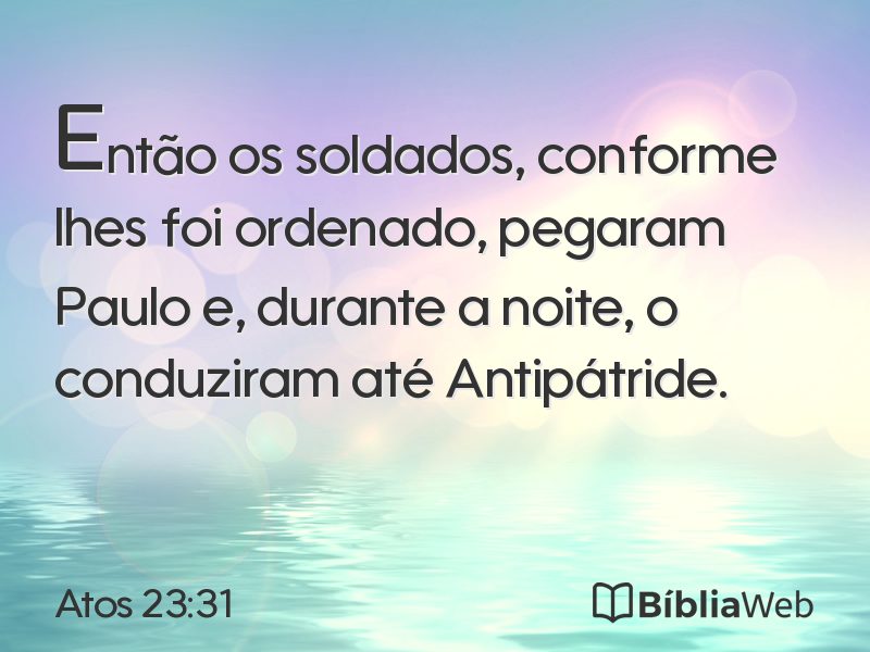 Atos 23:31 em imagem para compartilhar