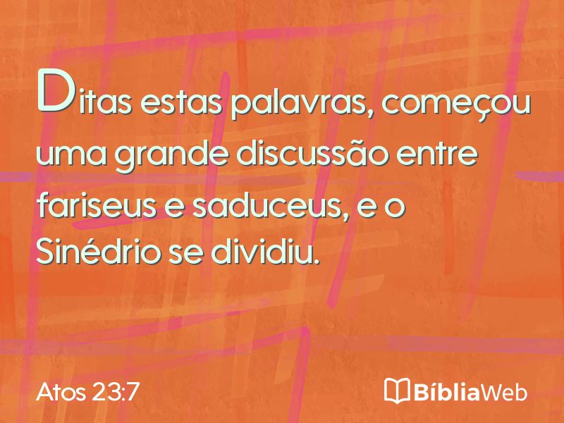 Atos 23:7 em imagem para compartilhar