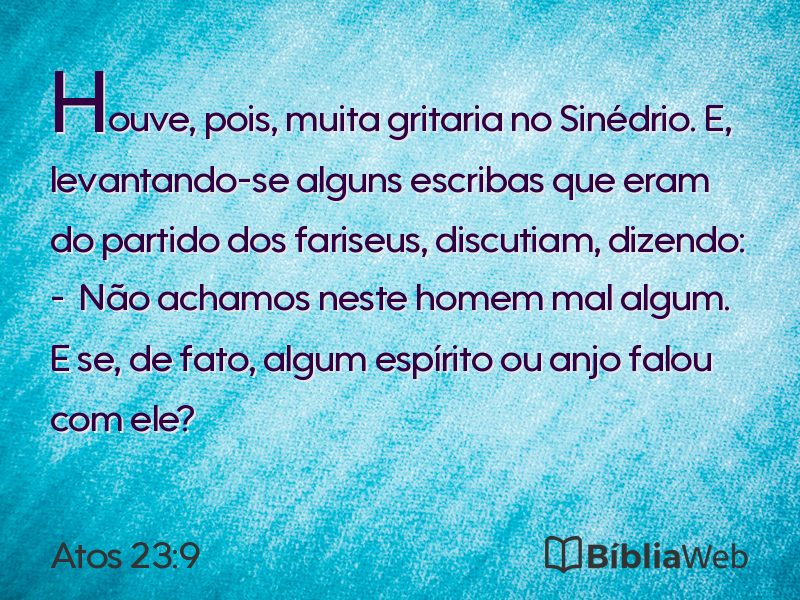 Atos 23:9 em imagem para compartilhar
