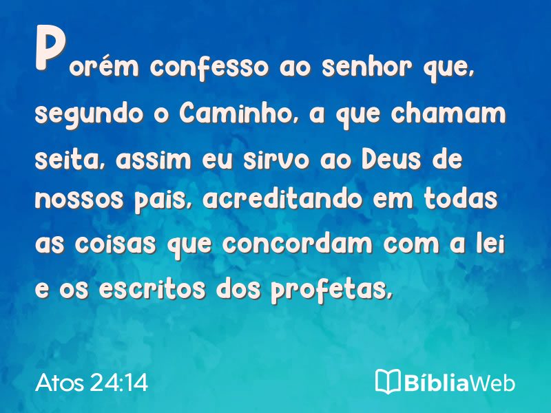 Atos 24:14 em imagem para compartilhar