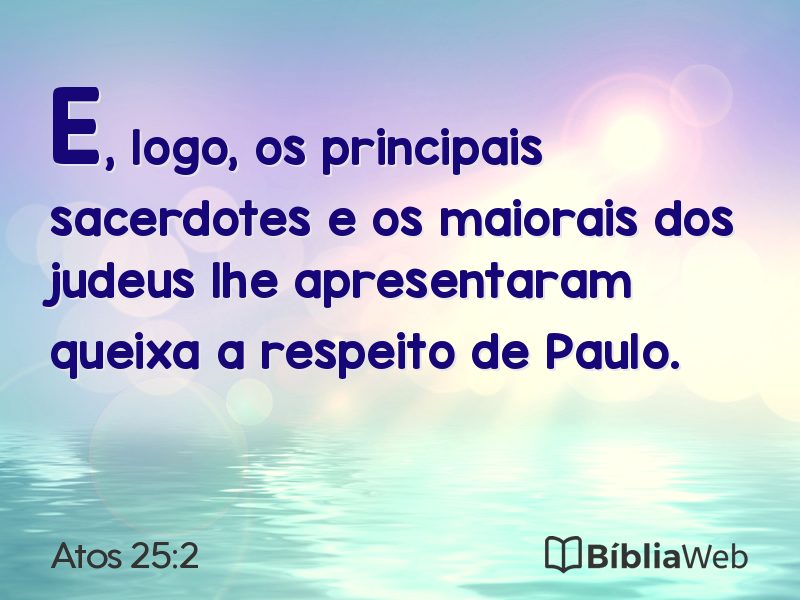 Atos 25:2 em imagem para compartilhar