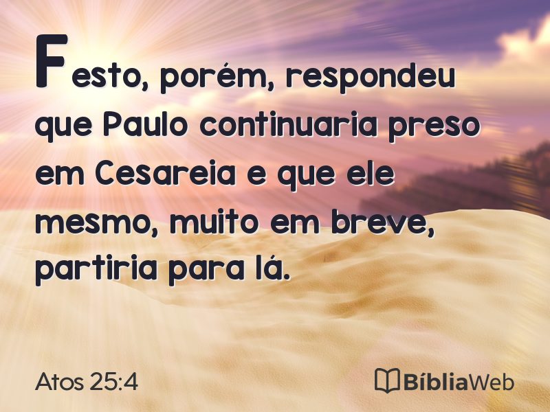 Atos 25:4 em imagem para compartilhar