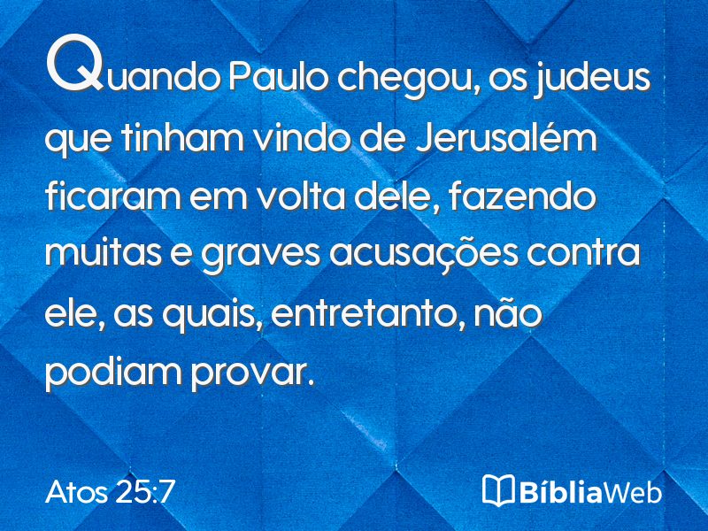 Atos 25:7 em imagem para compartilhar