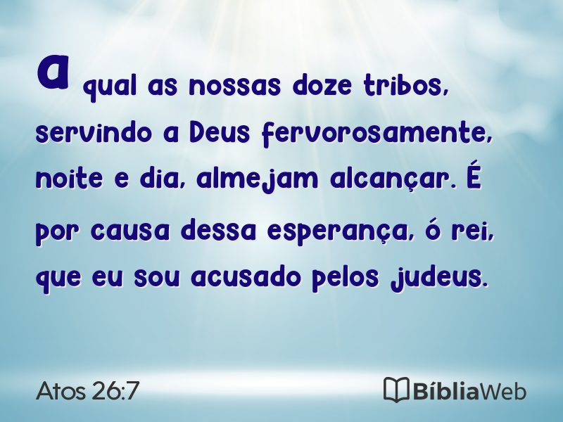 Atos 26:7 em imagem para compartilhar