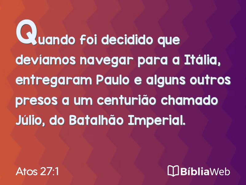 Atos 27:1 em imagem para compartilhar