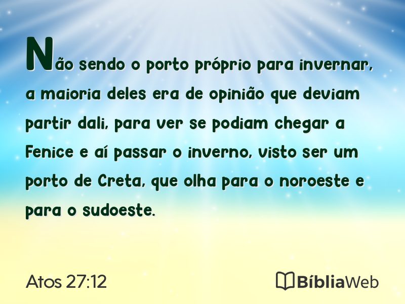 Atos 27:12 em imagem para compartilhar