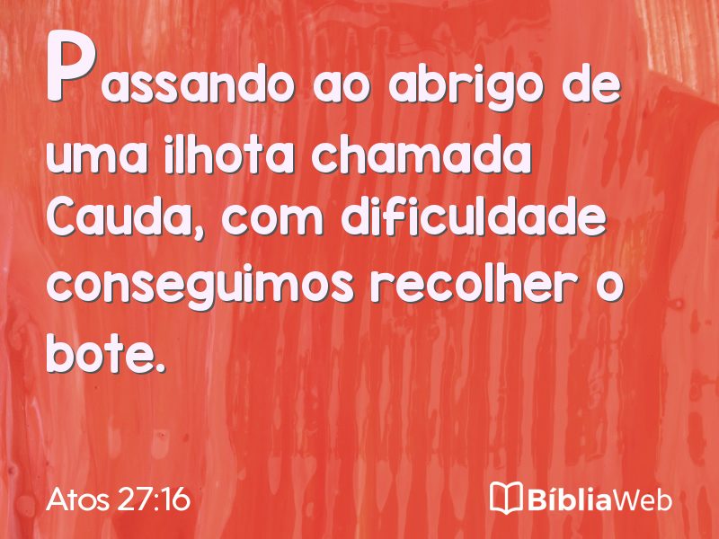 Atos 27:16 em imagem para compartilhar