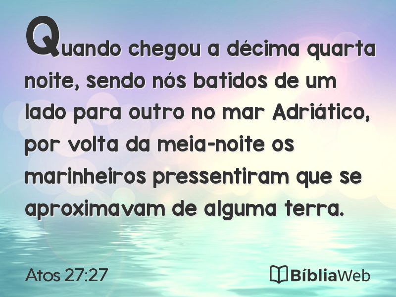 Atos 27:27 em imagem para compartilhar