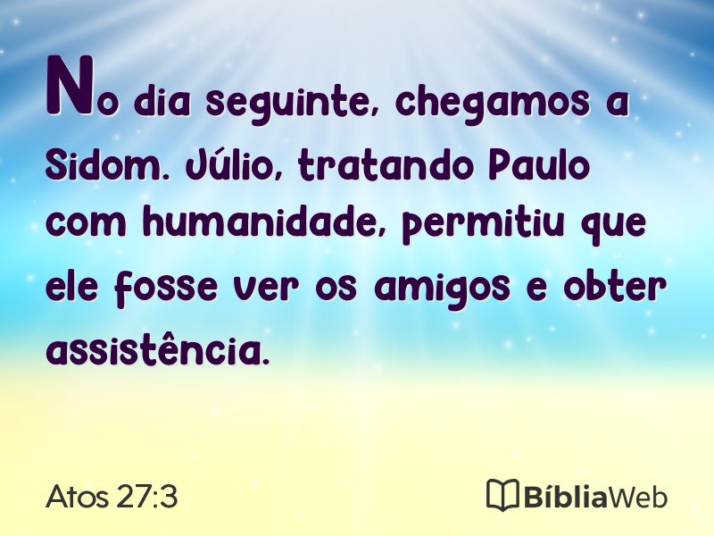 Atos 27:3 em imagem para compartilhar