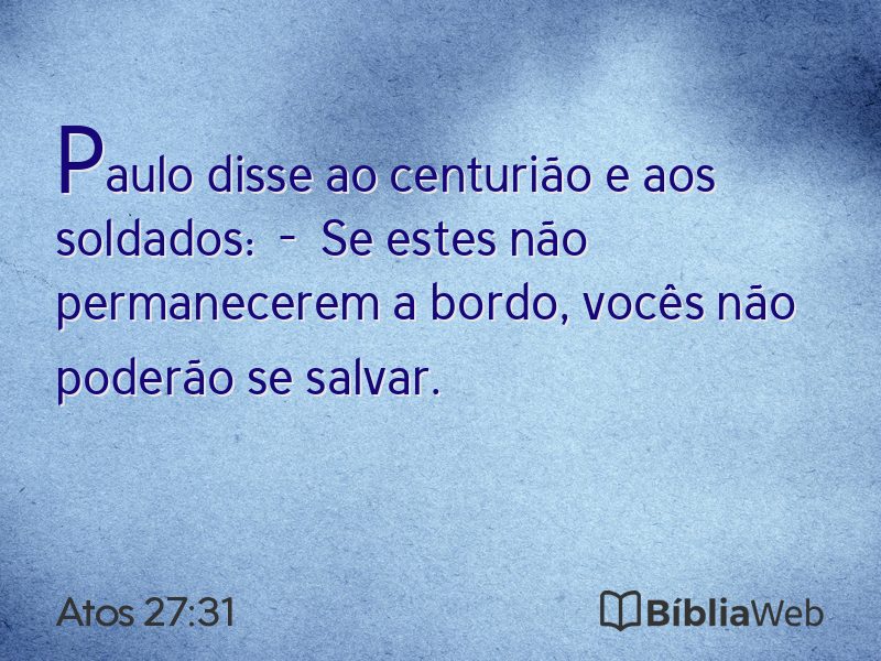 Atos 27:31 em imagem para compartilhar