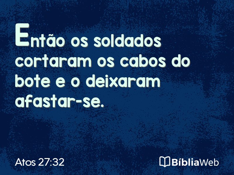 Atos 27:32 em imagem para compartilhar