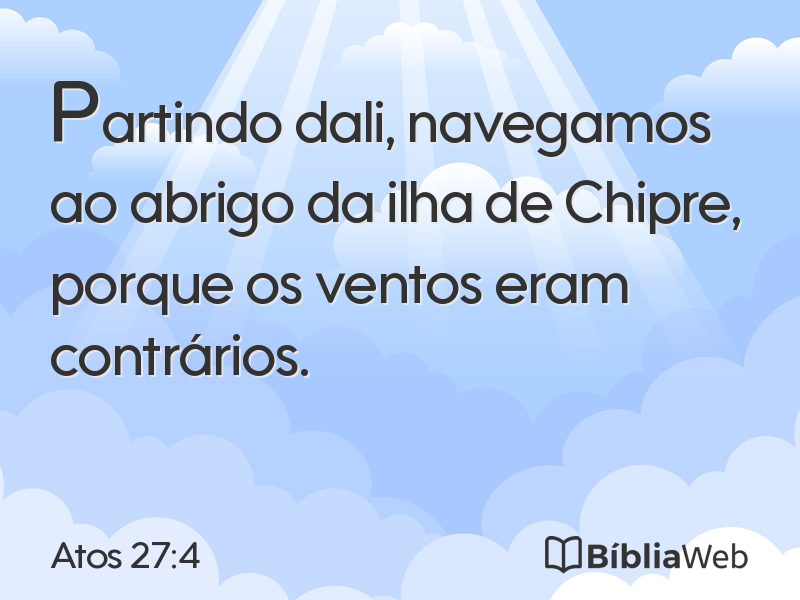 Atos 27:4 em imagem para compartilhar