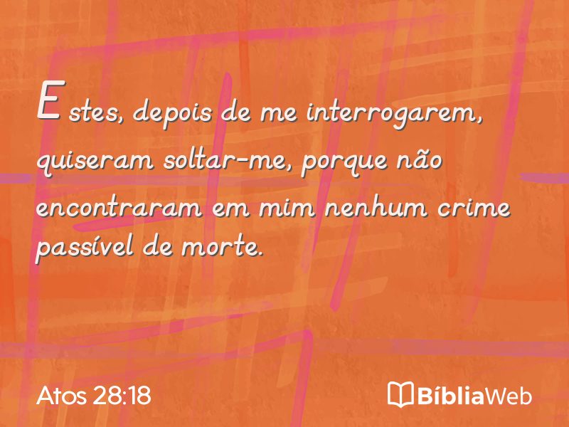 Atos 28:18 em imagem para compartilhar