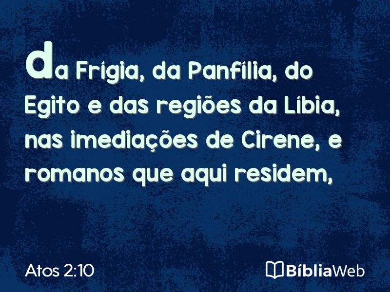 Atos 2:10 em imagem para compartilhar