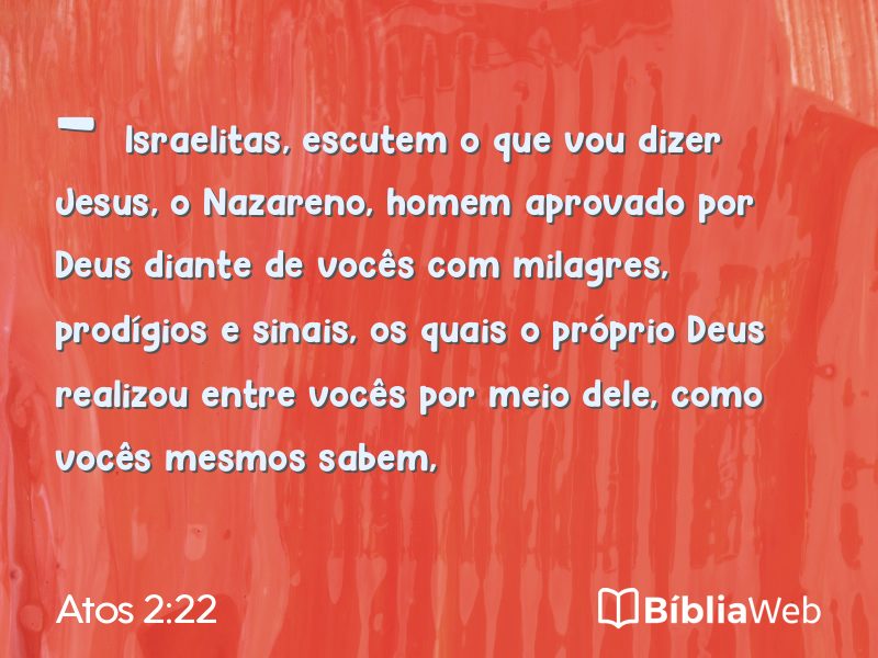 Atos 2:22 em imagem para compartilhar
