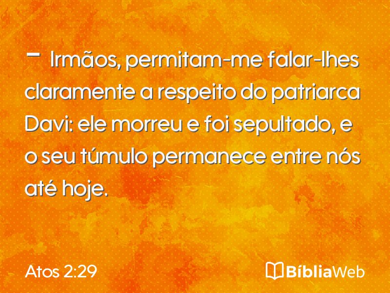Atos 2:29 em imagem para compartilhar