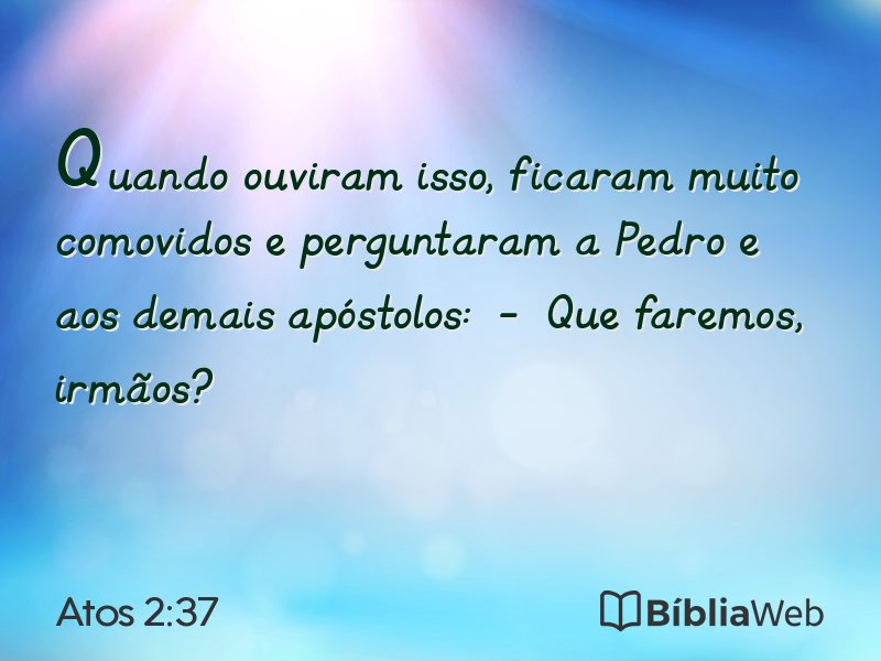 Atos 2:37 em imagem para compartilhar
