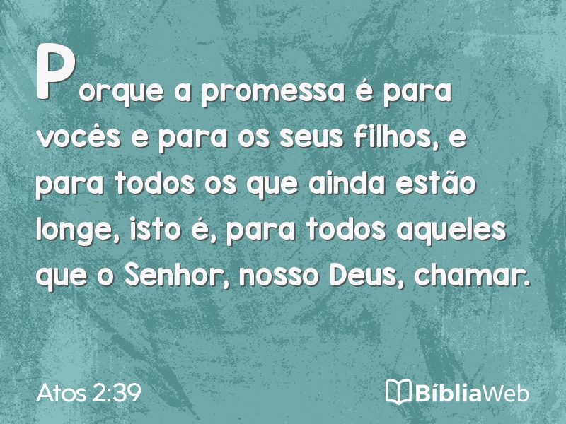 Atos 2:39 em imagem para compartilhar