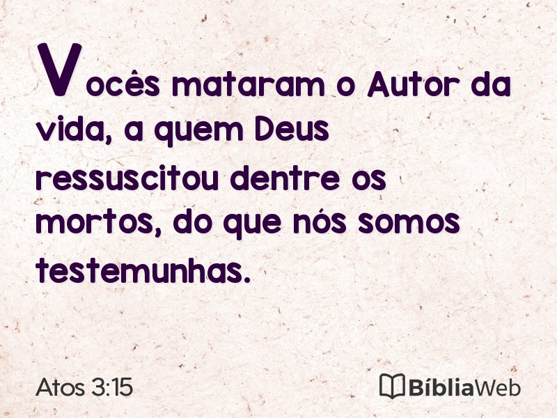 Atos 3:15 em imagem para compartilhar