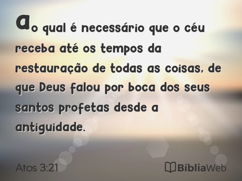 Atos 3:21 em imagem para compartilhar