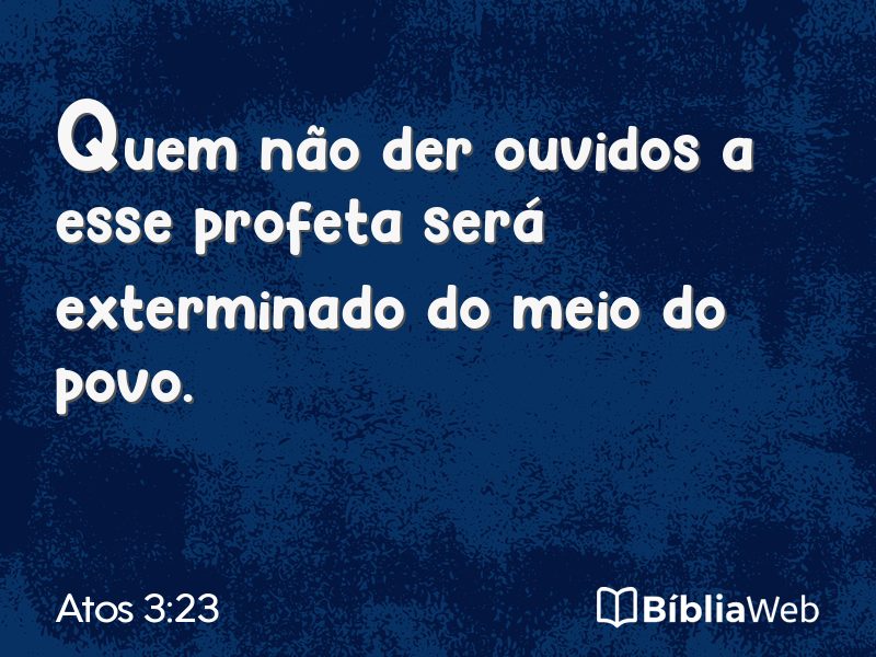 Atos 3:23 em imagem para compartilhar