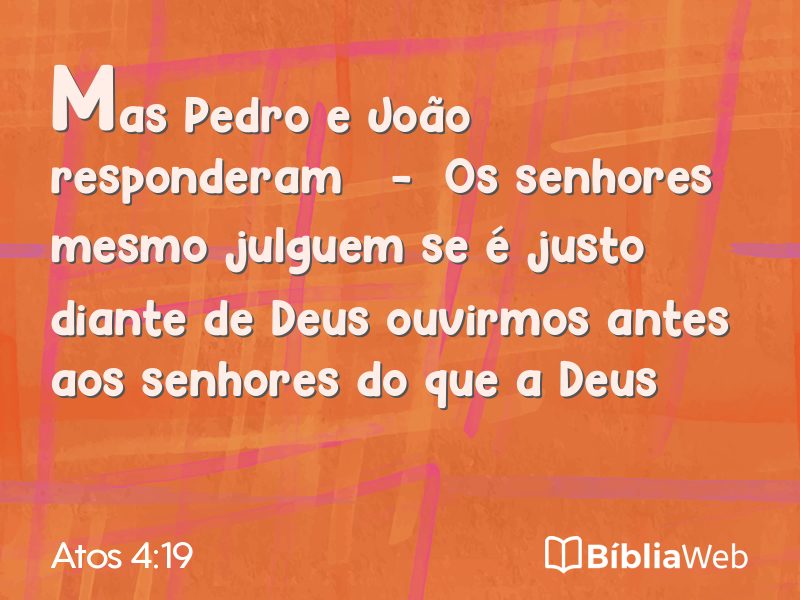 Atos 4:19 em imagem para compartilhar
