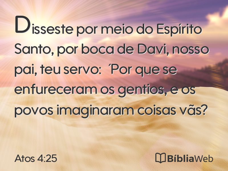 Atos 4:25 em imagem para compartilhar