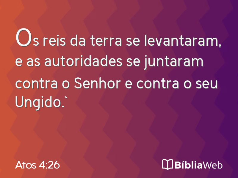 Atos 4:26 em imagem para compartilhar