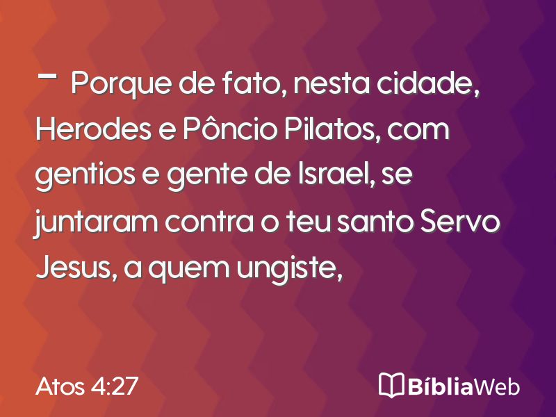 Atos 4:27 em imagem para compartilhar