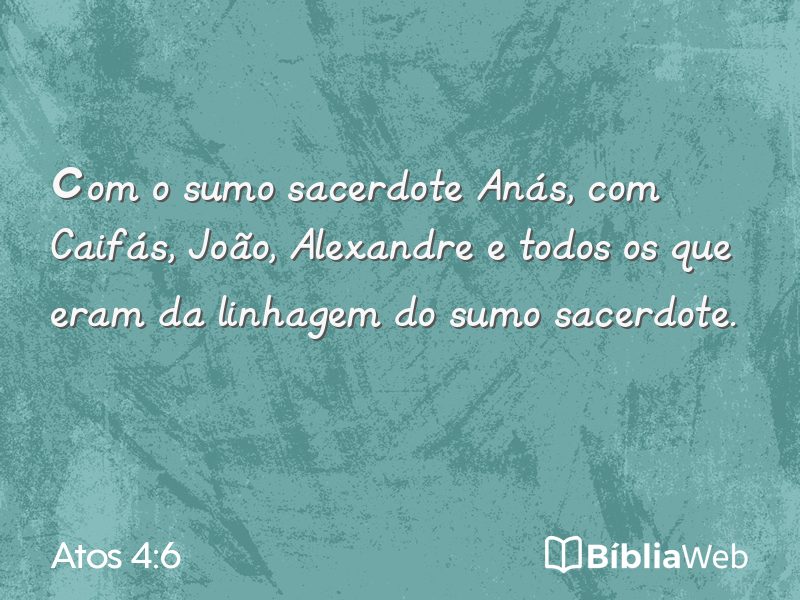 Atos 4:6 em imagem para compartilhar