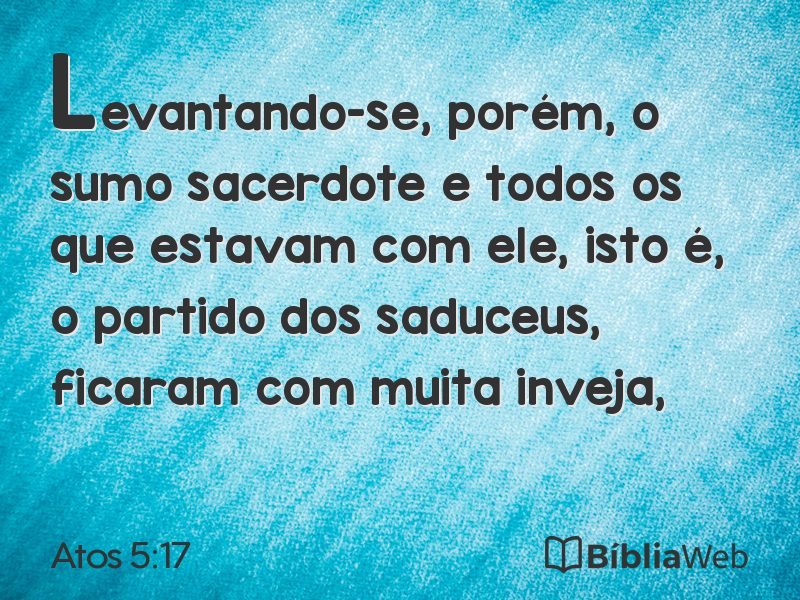 Atos 5:17 em imagem para compartilhar