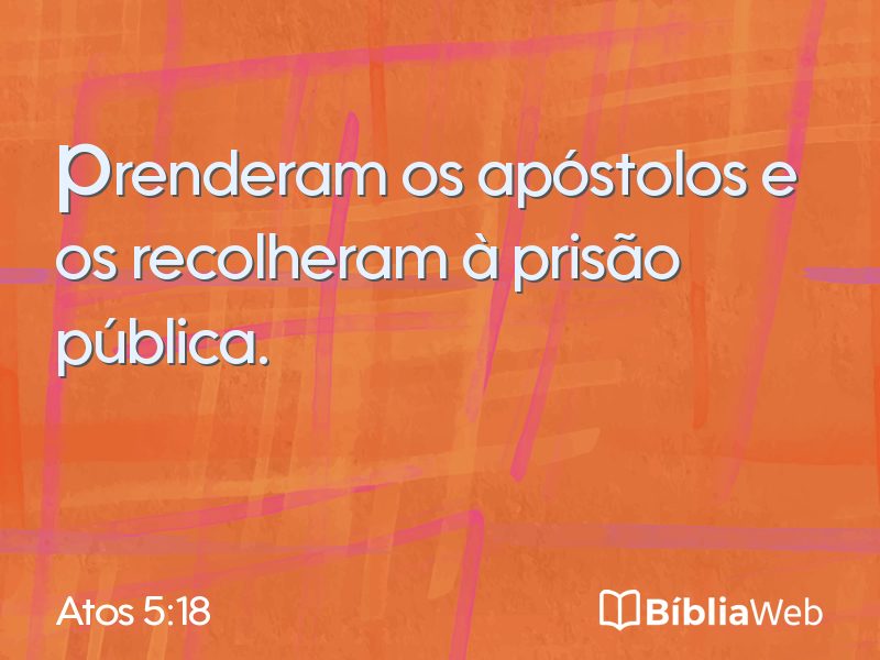 Atos 5:18 em imagem para compartilhar
