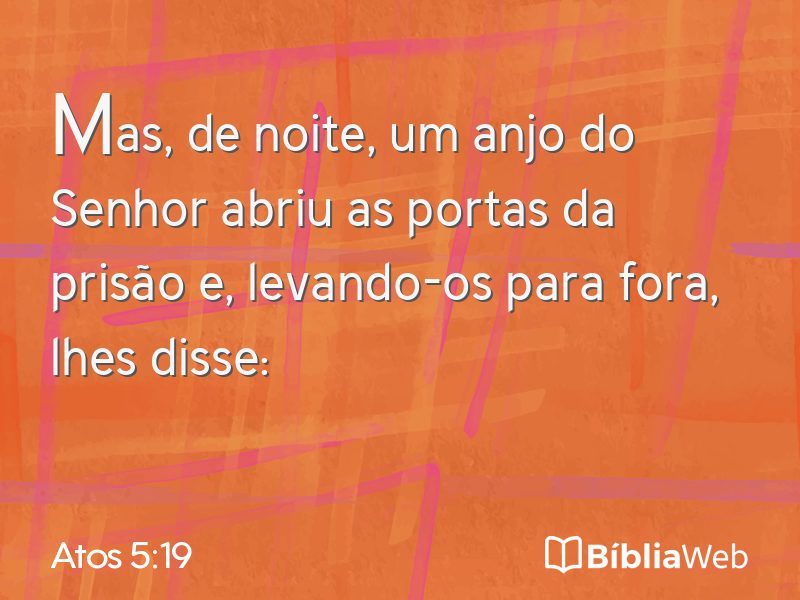 Atos 5:19 em imagem para compartilhar