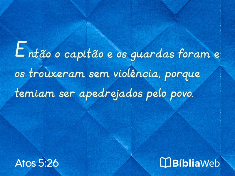 Atos 5:26 em imagem para compartilhar