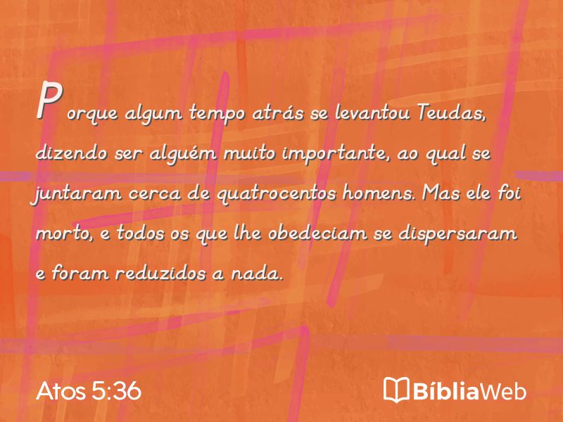 Atos 5:36 em imagem para compartilhar