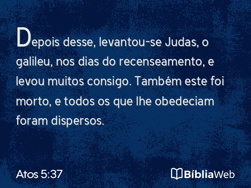 Atos 5:37 em imagem para compartilhar