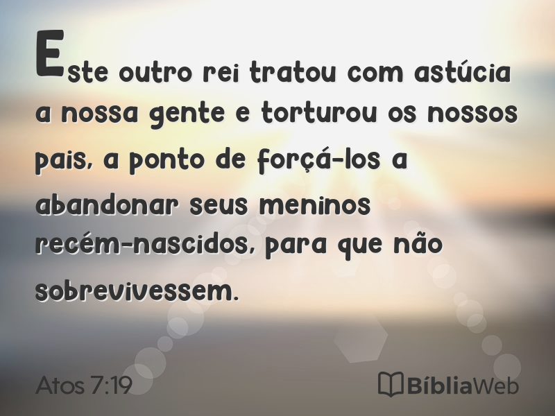 Atos 7:19 em imagem para compartilhar