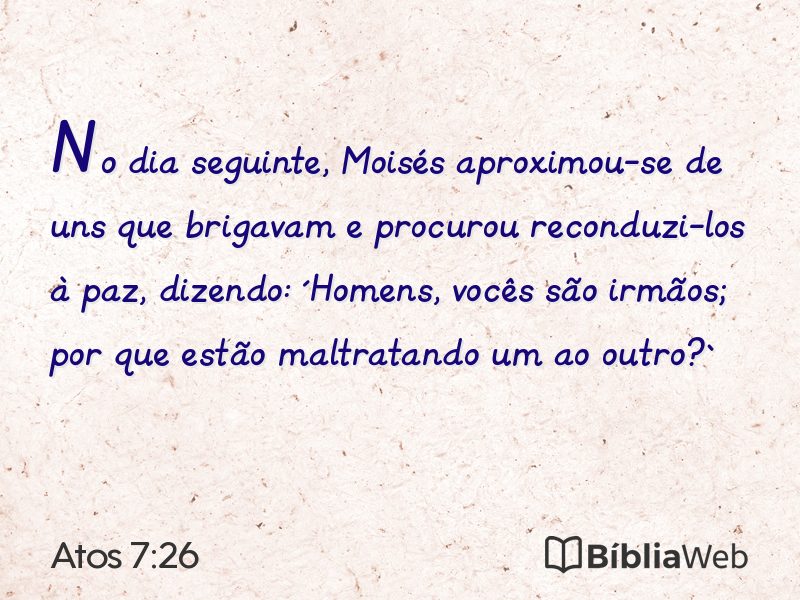 Atos 7:26 em imagem para compartilhar