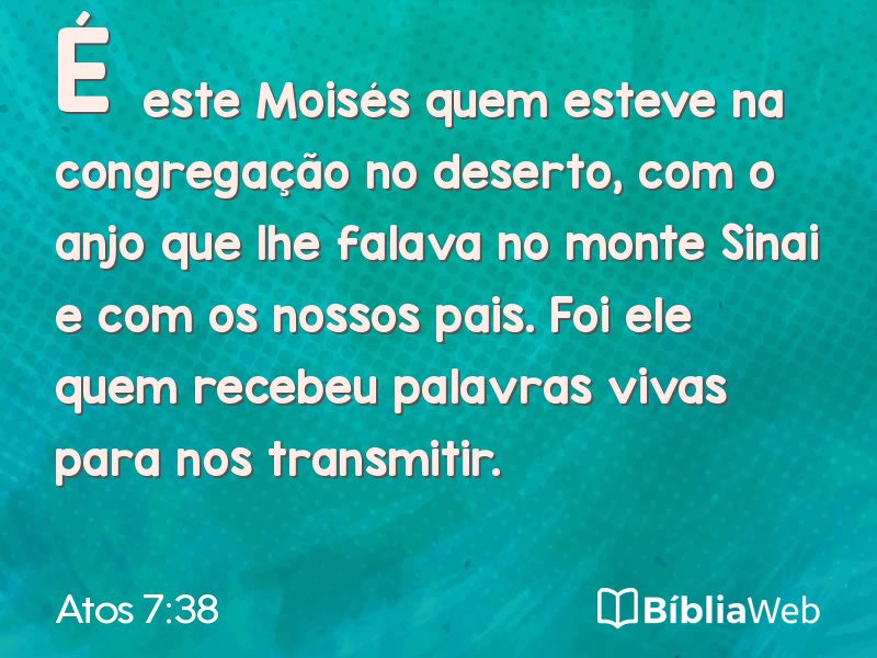 Atos 7:38 em imagem para compartilhar