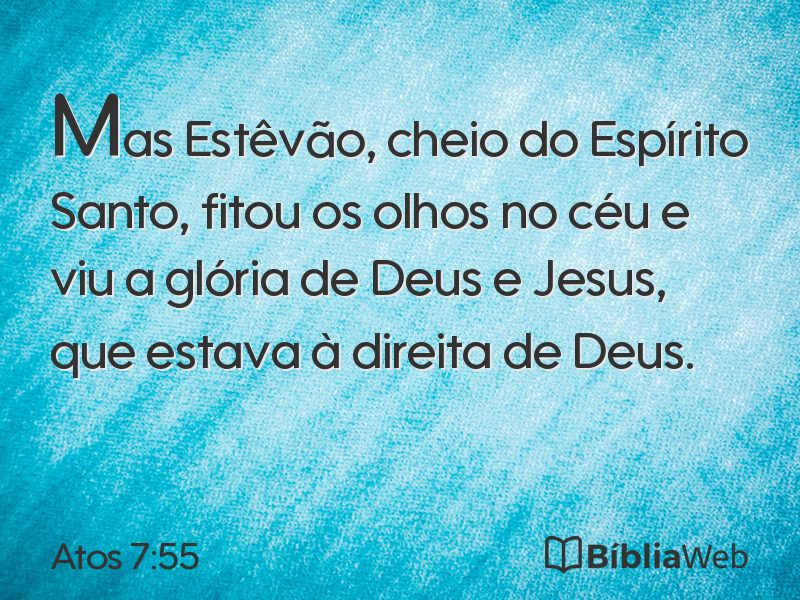 Atos 7:55 em imagem para compartilhar