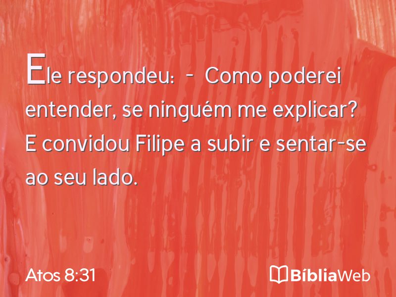 Atos 8:31 em imagem para compartilhar