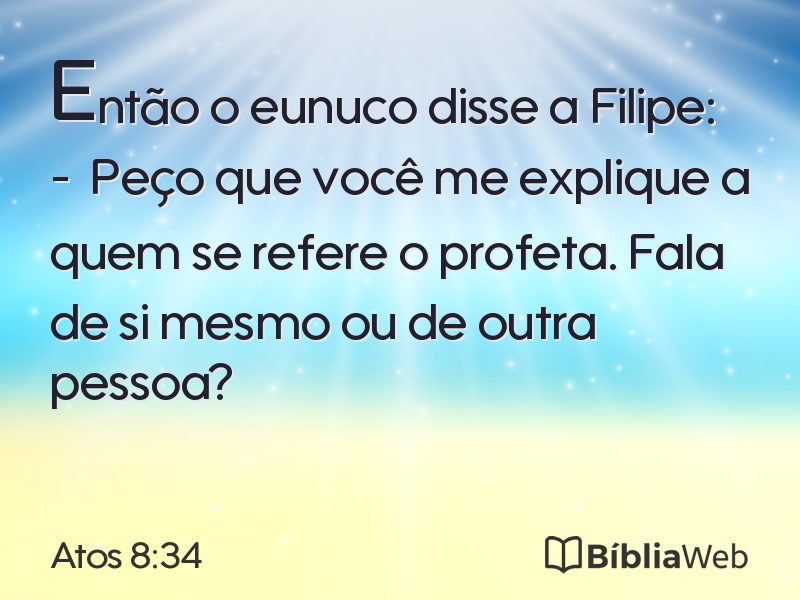 Atos 8:34 em imagem para compartilhar
