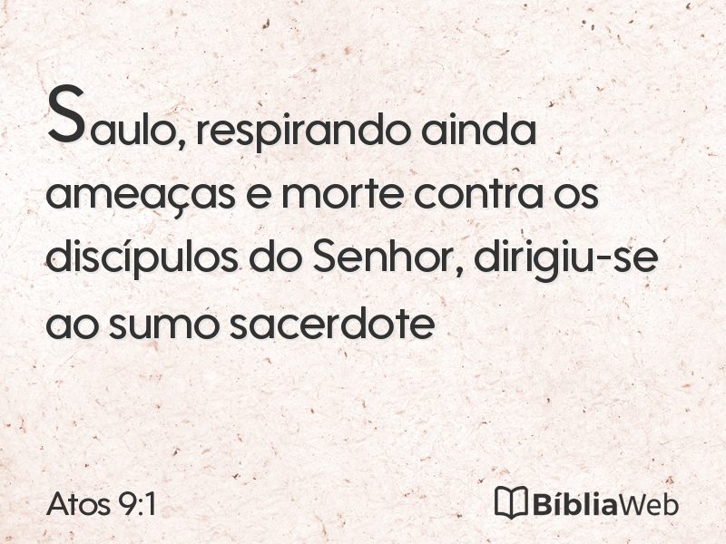 Atos 9:1 em imagem para compartilhar