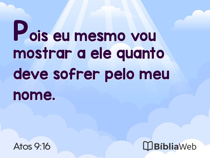 Atos 9:16 em imagem para compartilhar