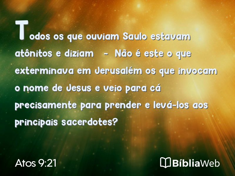 Atos 9:21 em imagem para compartilhar