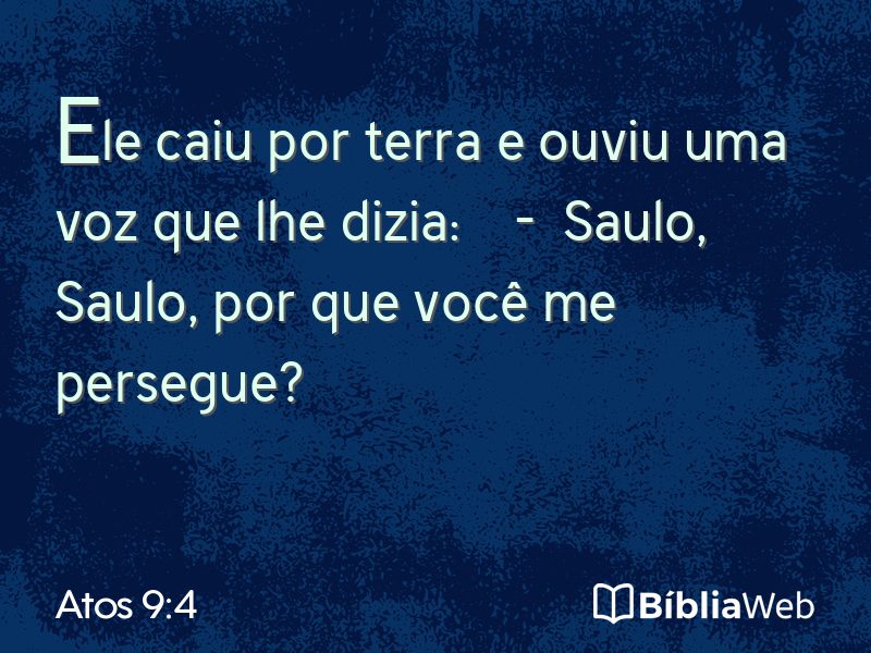 Atos 9:4 em imagem para compartilhar