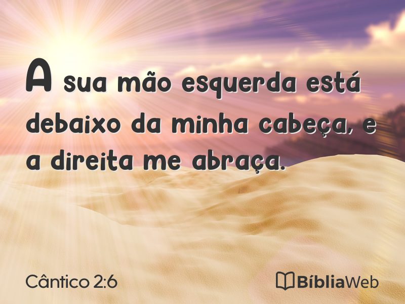 Cântico 2:6 em imagem para compartilhar