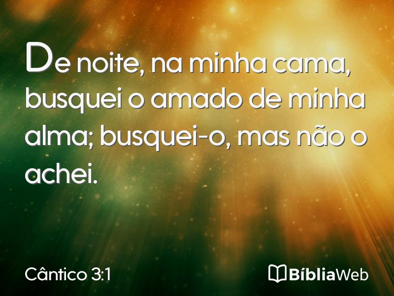 Cântico 3:1 em imagem para compartilhar